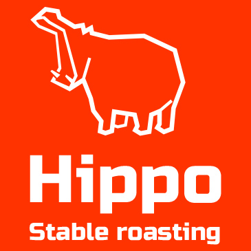 Hippo Logo. Stable roasted coffee by online roasting system
